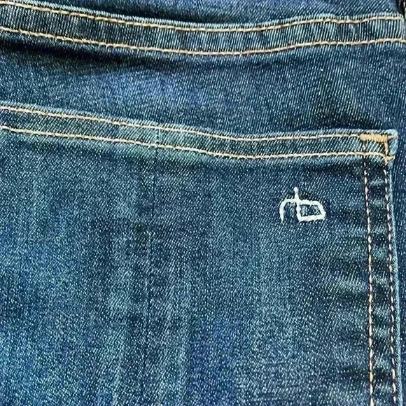 Rag & Bone 10 inch dark wash stretch skinny jeans 30 - Picture 7 of 8